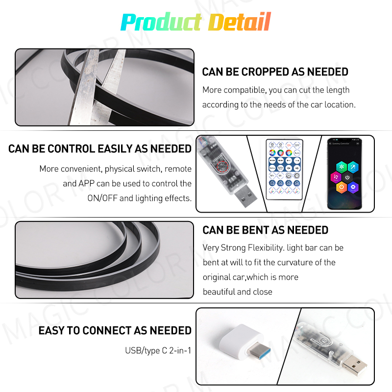 Vegetting 140cm Car Ambient Li - Led El Wire recensione e prezzo