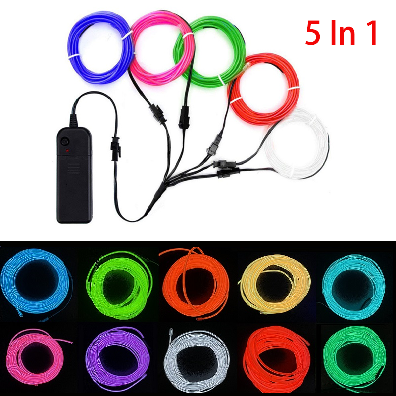 5 in 1 Glow Wire Cable LED Neo - Led El Wire recensione e prezzo