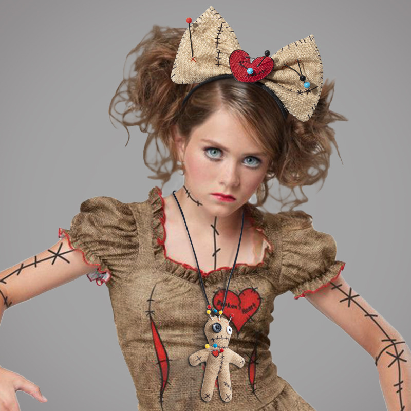 Voodoo Doll Costume Bow Headba - Voodoo Cosplay And Prop recensione e prezzo