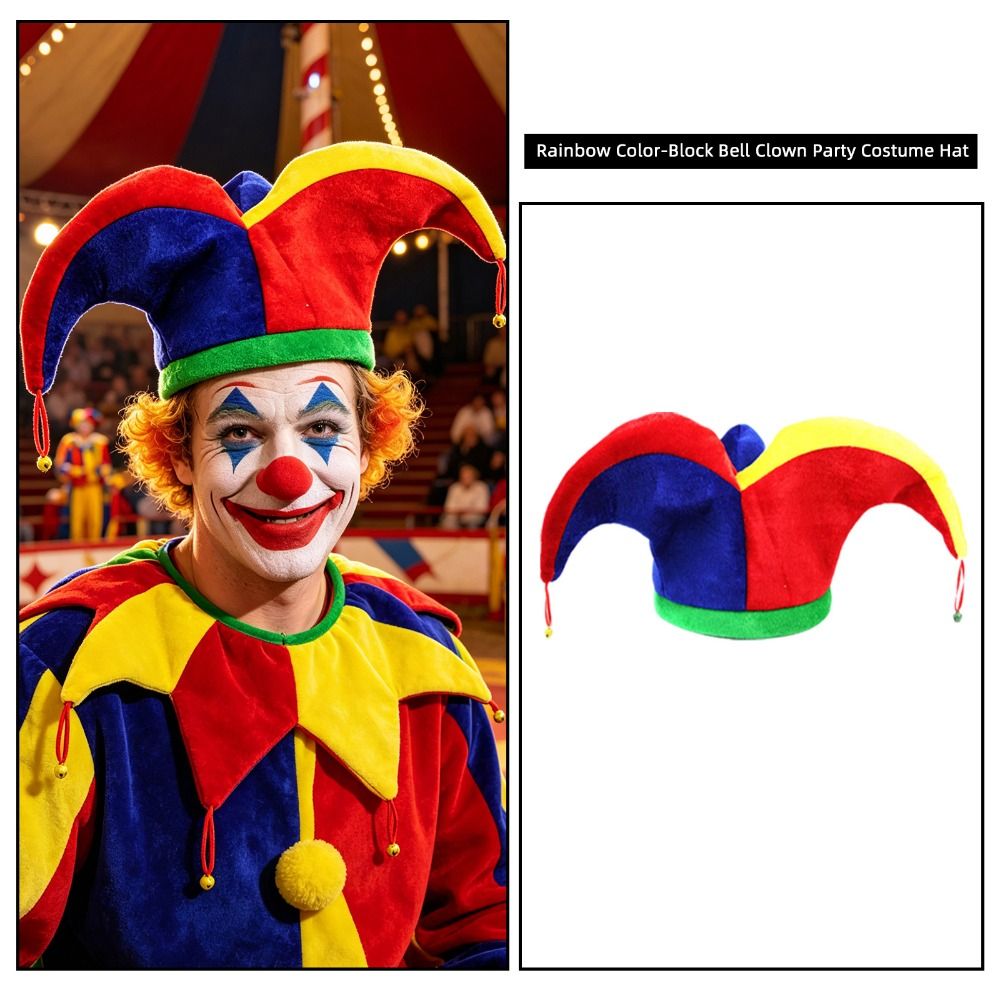 Cap Prop Multicolor Clown Hat  - Cosplay Prop Pattern recensione e prezzo