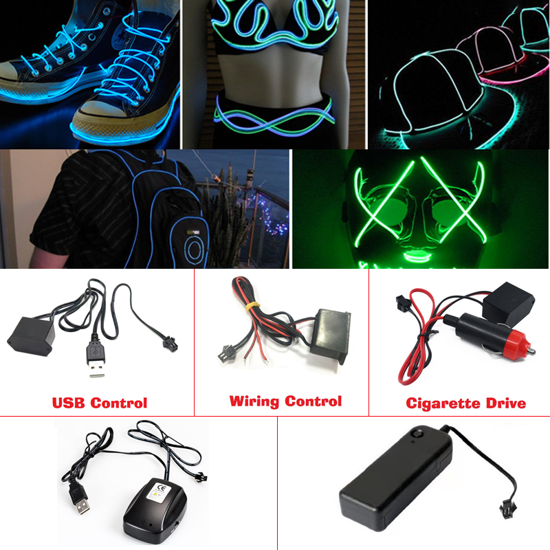 10/5/3M Glow EL Wire Neon Cabl - Led El Wire recensione e prezzo