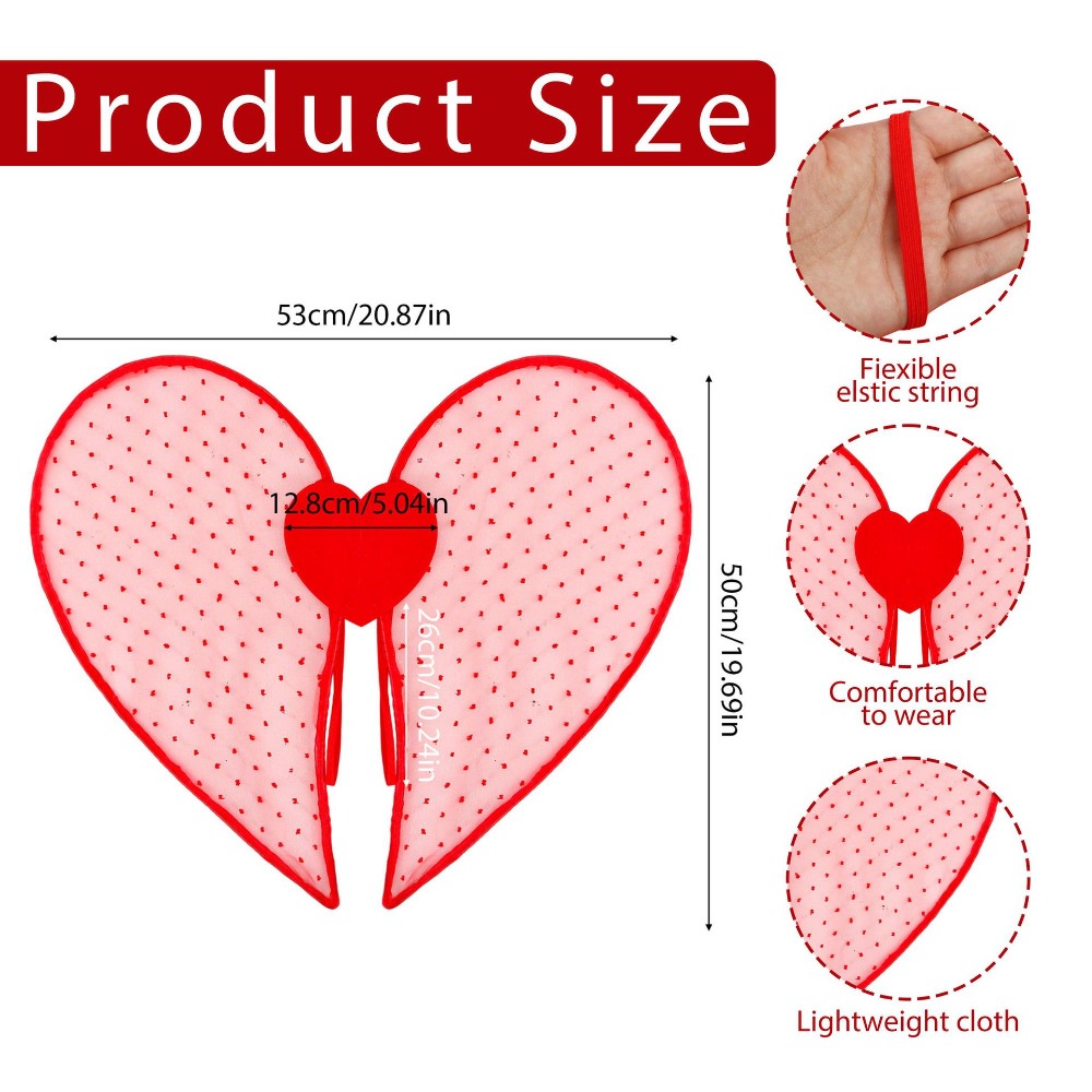 Organza Material Heart Wings C - Cosplay Prop Designer recensione e prezzo