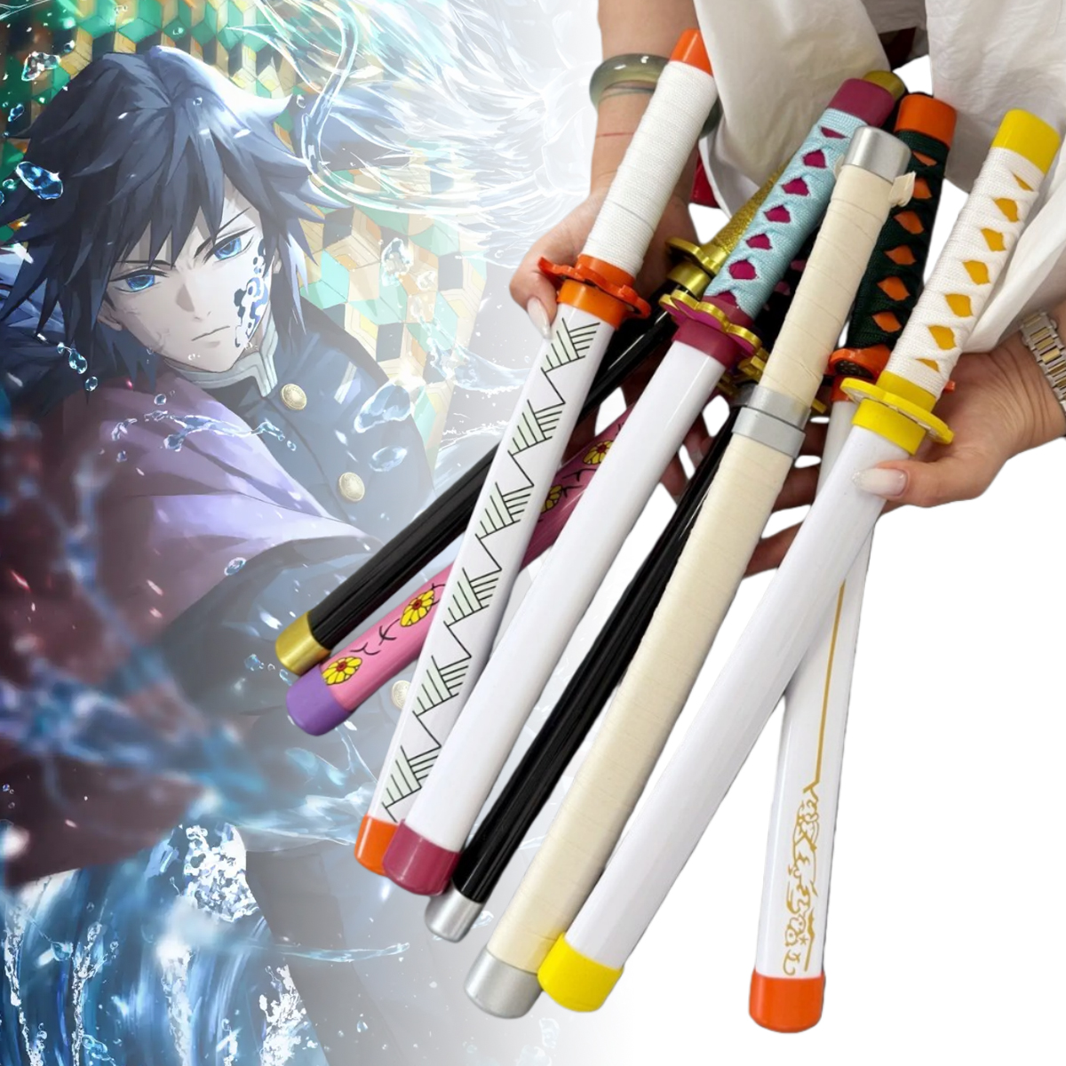 16inch Tomioka Giyuu Katana An - Cosplay Prop Katana recensione e prezzo