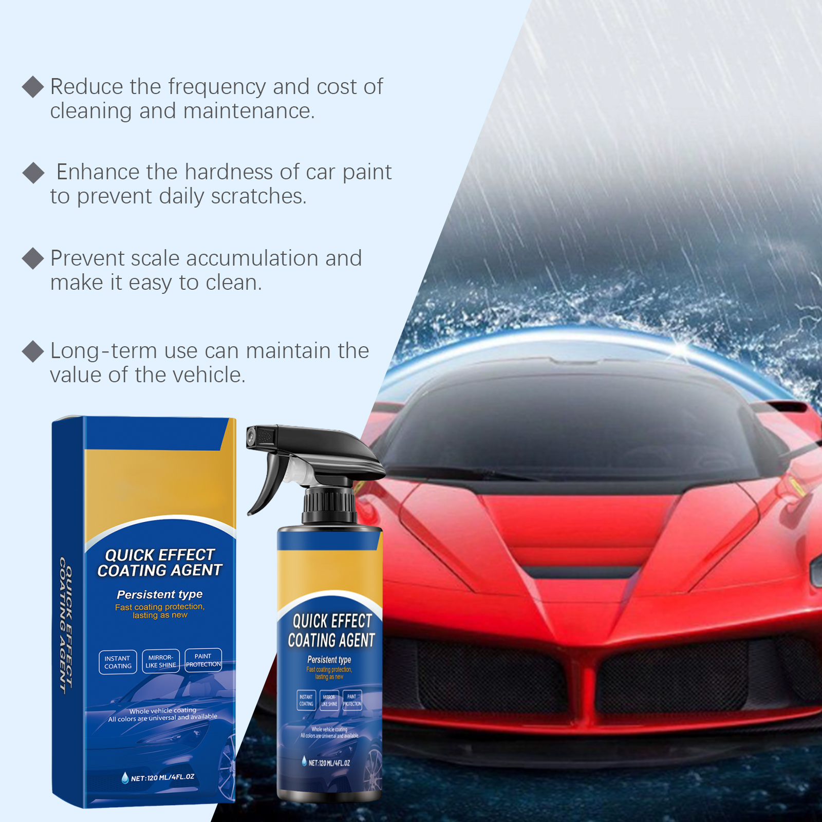 Car Quick Coating Agent Spray  - Metallic Spray Paint recensione e prezzo