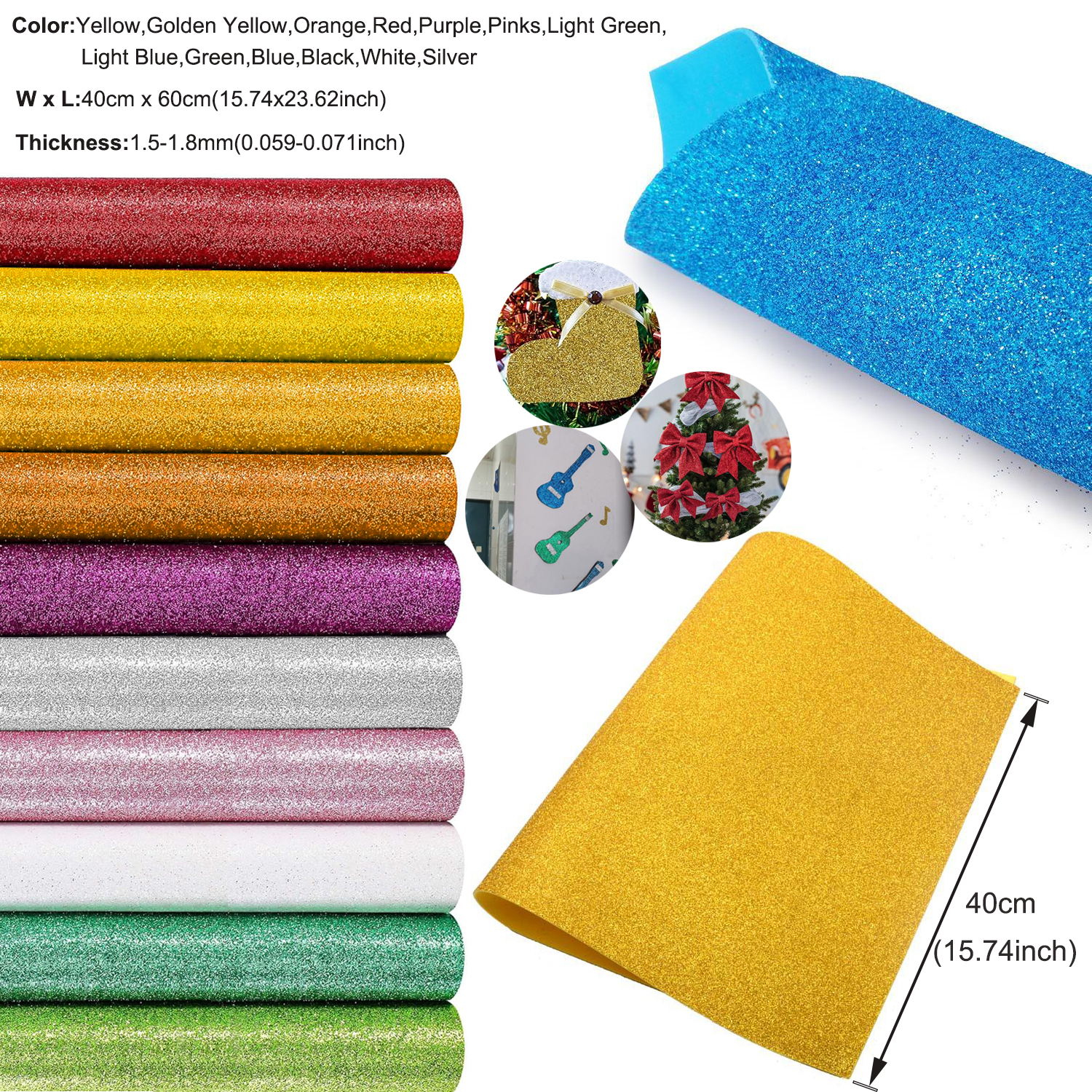 1pcs Sparkling Golds EVA Foam  - Craft Foam Roll recensione e prezzo