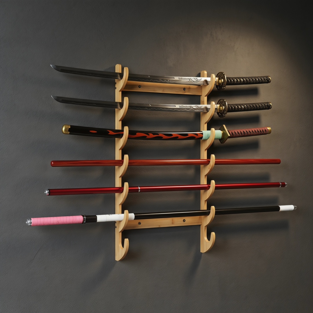 8-Layers Wall Sword Storage Sh - Cosplay Prop Katana recensione e prezzo