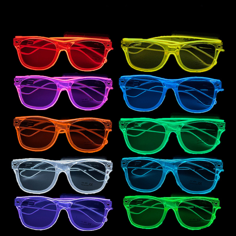 1Pcs Led Glasses Neon Glow Sun - Led El Wire recensione e prezzo
