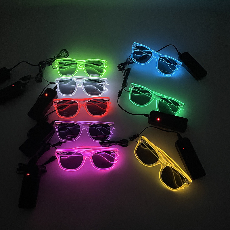 1Pcs Led Glasses Neon Glow Sun - Led El Wire recensione e prezzo