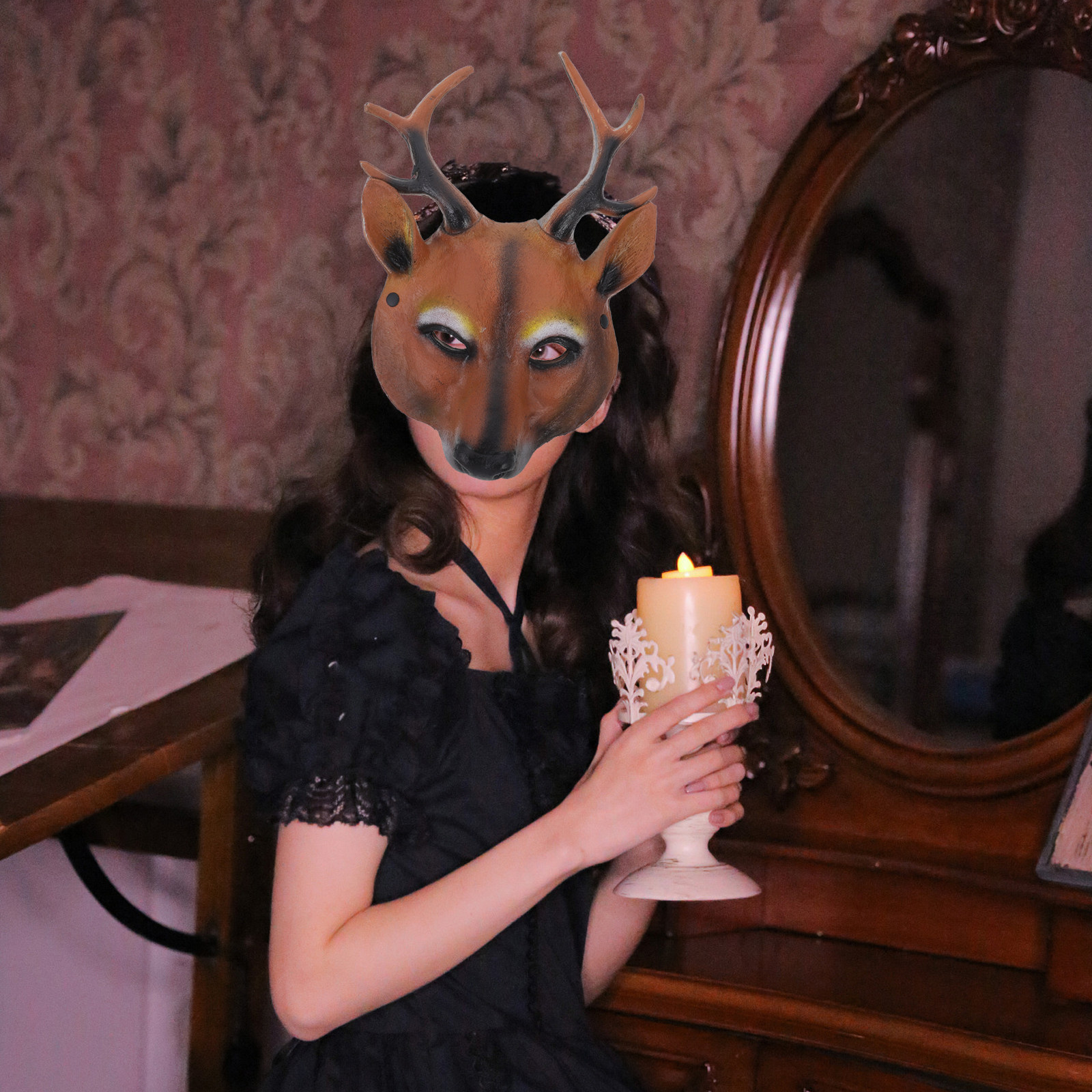 Deer Design Mask Halloween Xma - Cosplay Prop Designer recensione e prezzo