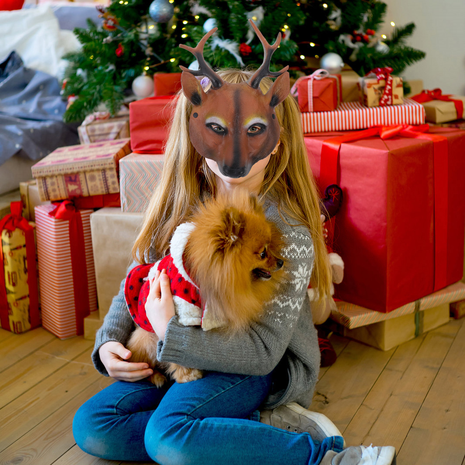 Deer Design Mask Halloween Xma - Cosplay Prop Designer recensione e prezzo